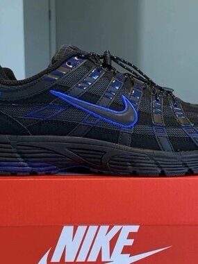 Men's Nike P-6000 Shoes - Black Anthracite Blue Void IO1904-010